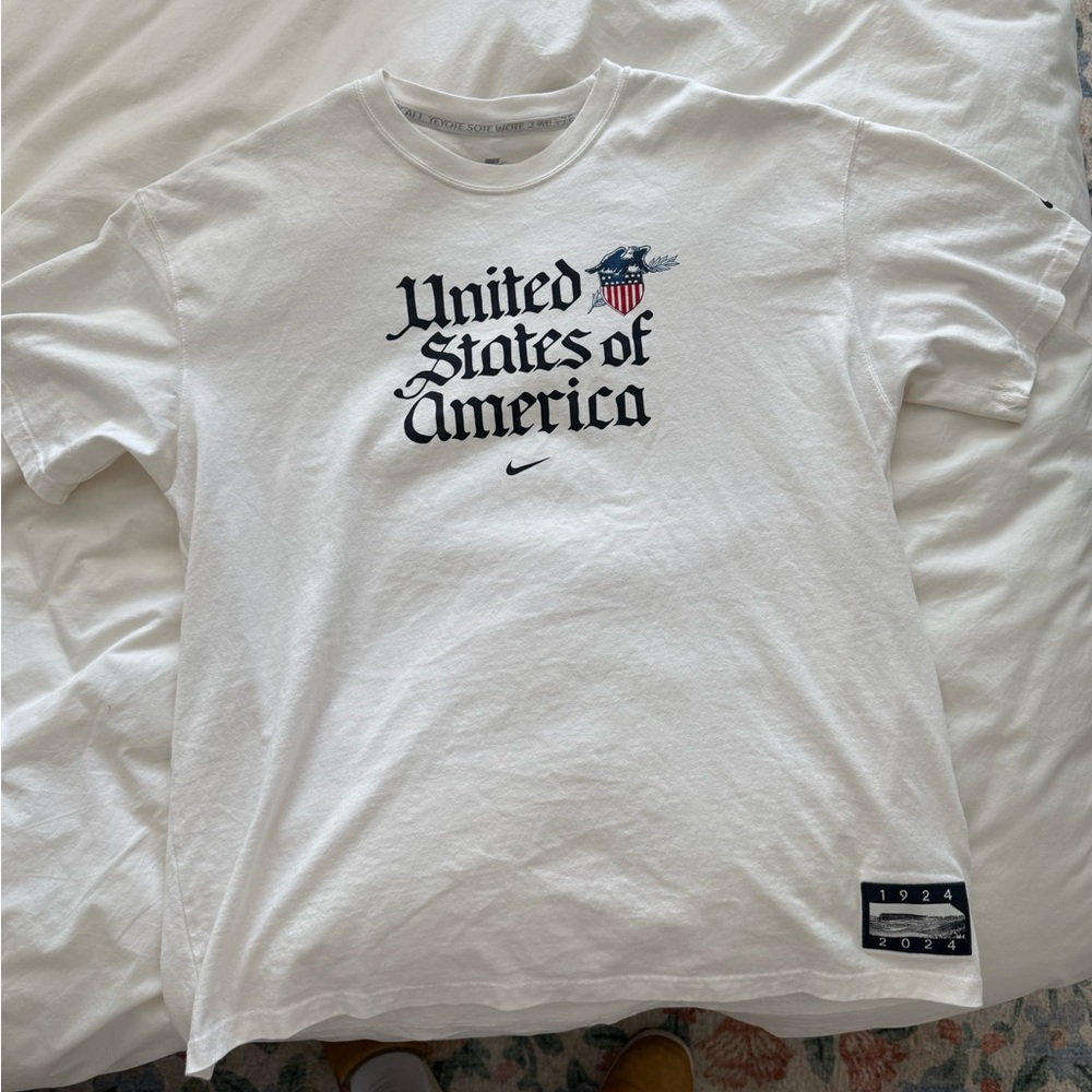 Nike White USA Graphic Tee